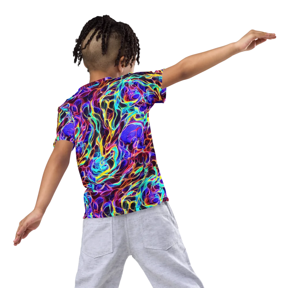 Lucid Inferno on Kids Crew Neck T-Shirt — Back