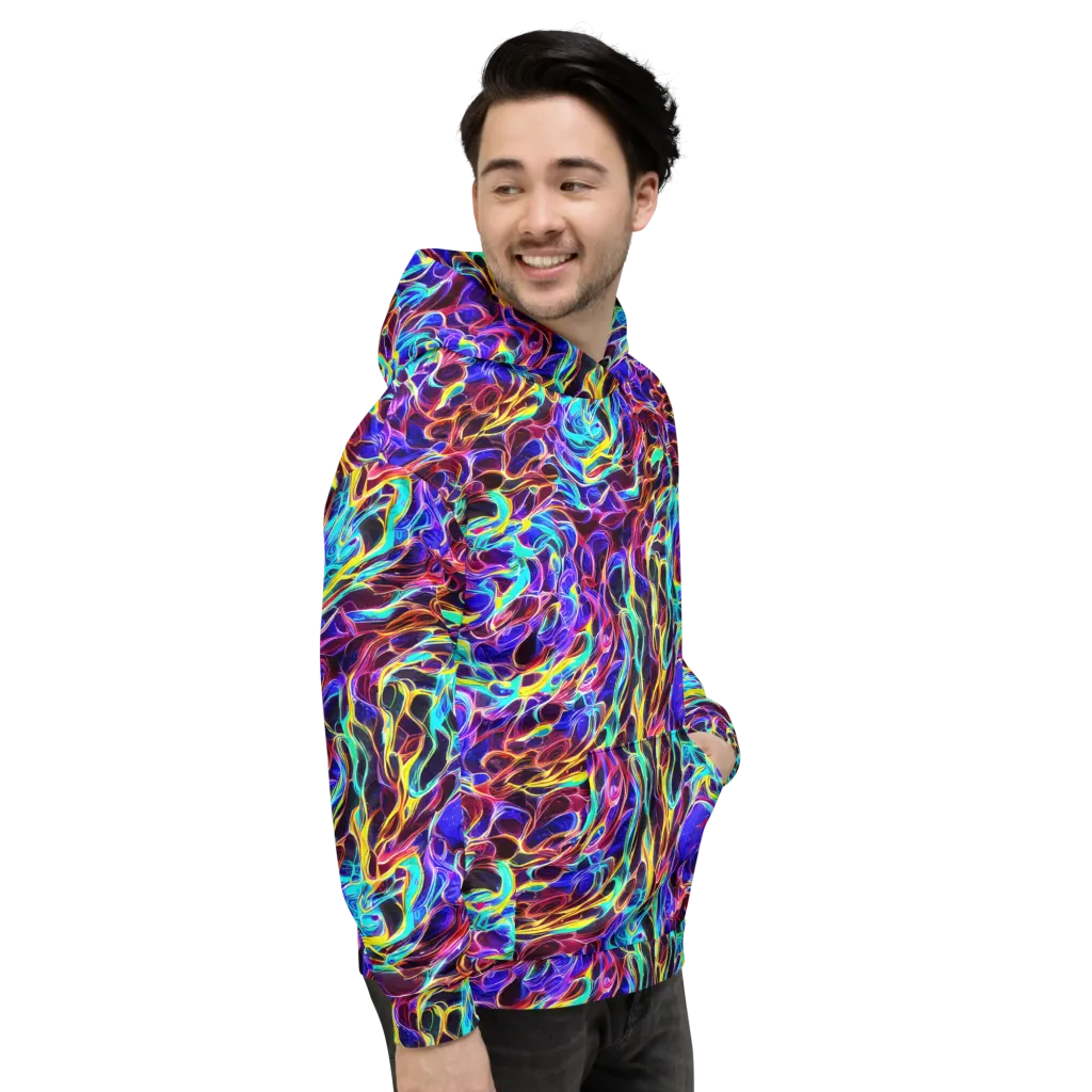 Lucid Inferno on Hoodie — Right