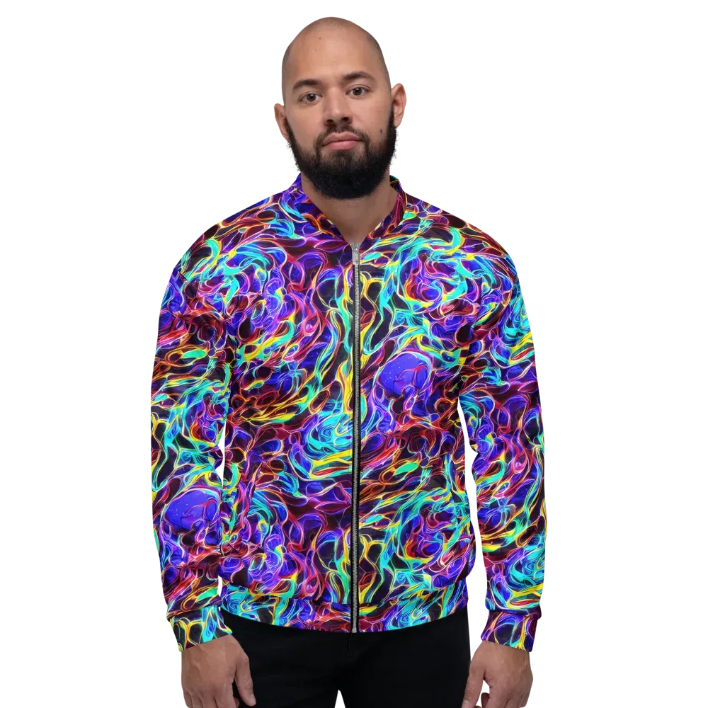 Lucid Inferno on Bomber Jacket — Front
