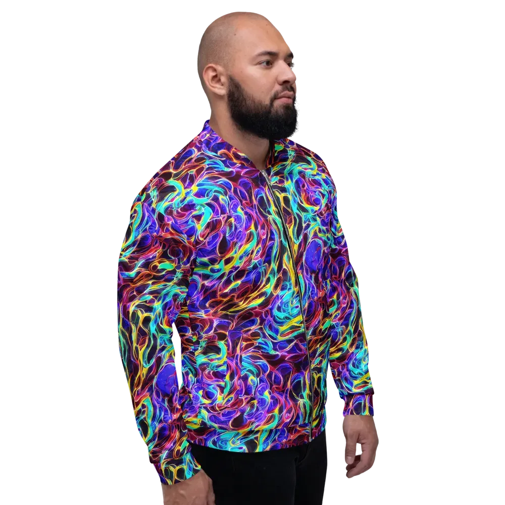 Lucid Inferno on Bomber Jacket — Right