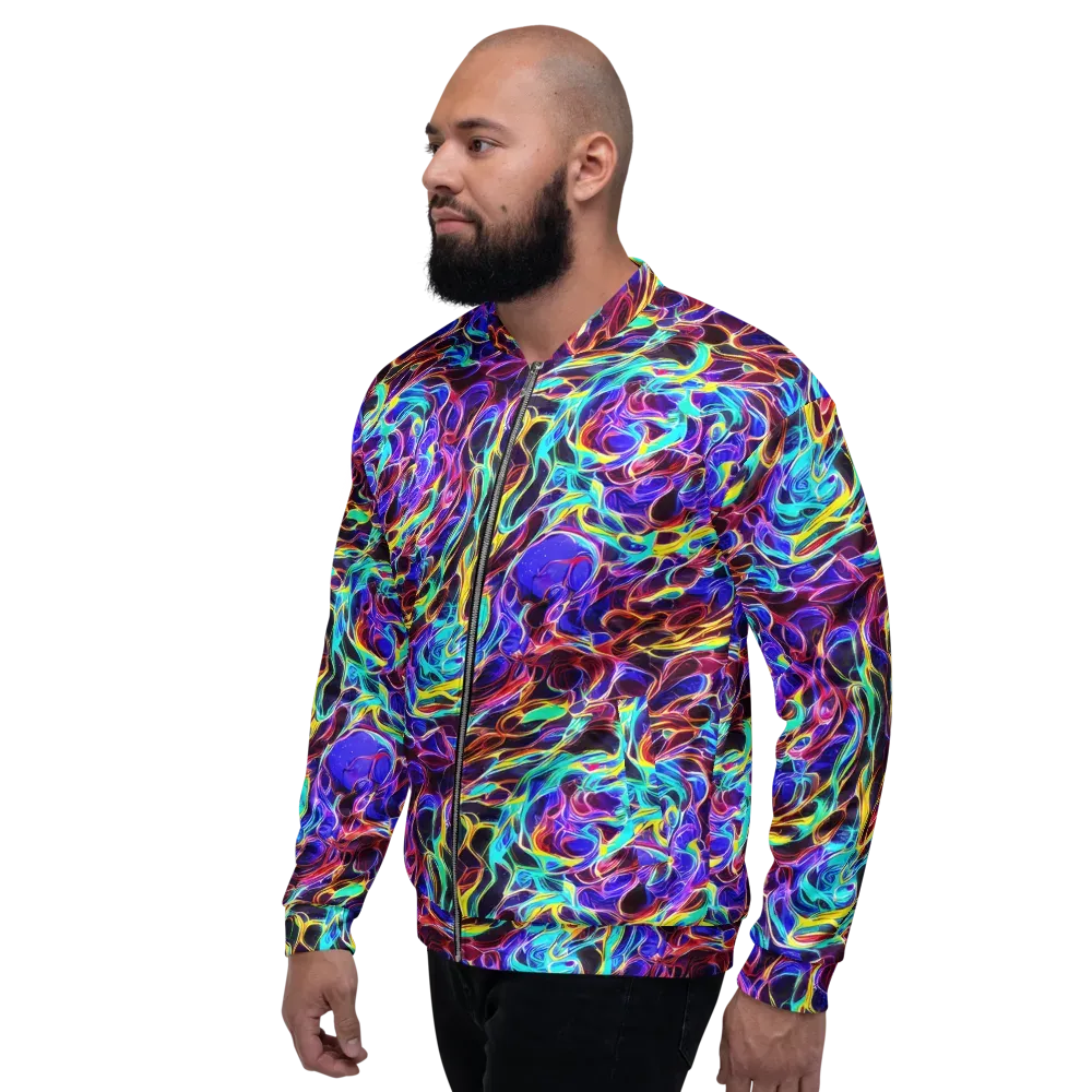 Lucid Inferno on Bomber Jacket — Left