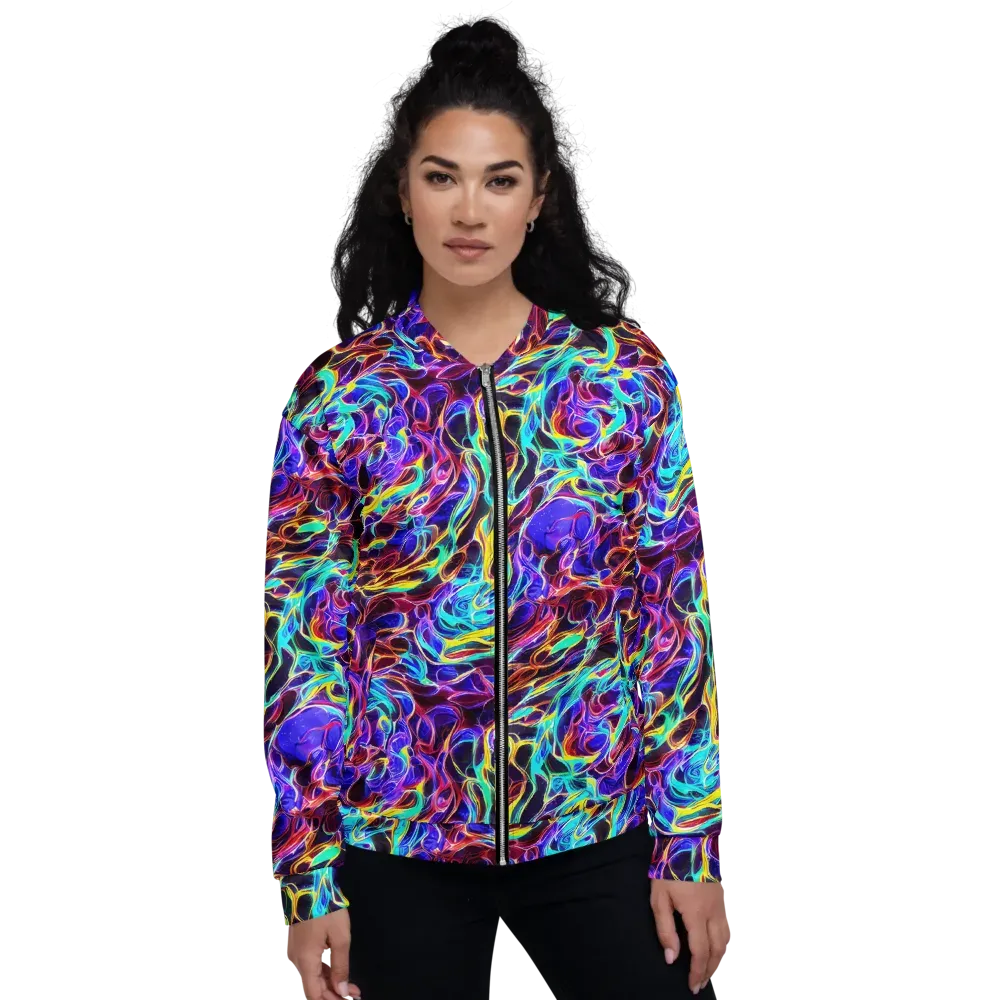 Lucid Inferno on Bomber Jacket — Front