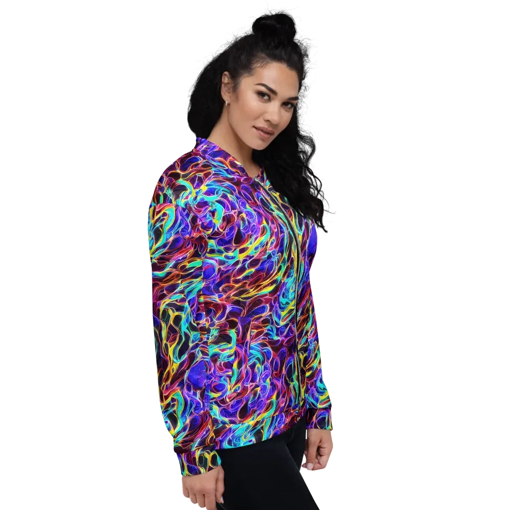 Lucid Inferno on Bomber Jacket — Right