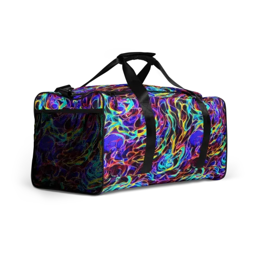 Lucid Inferno on a Duffle Bag