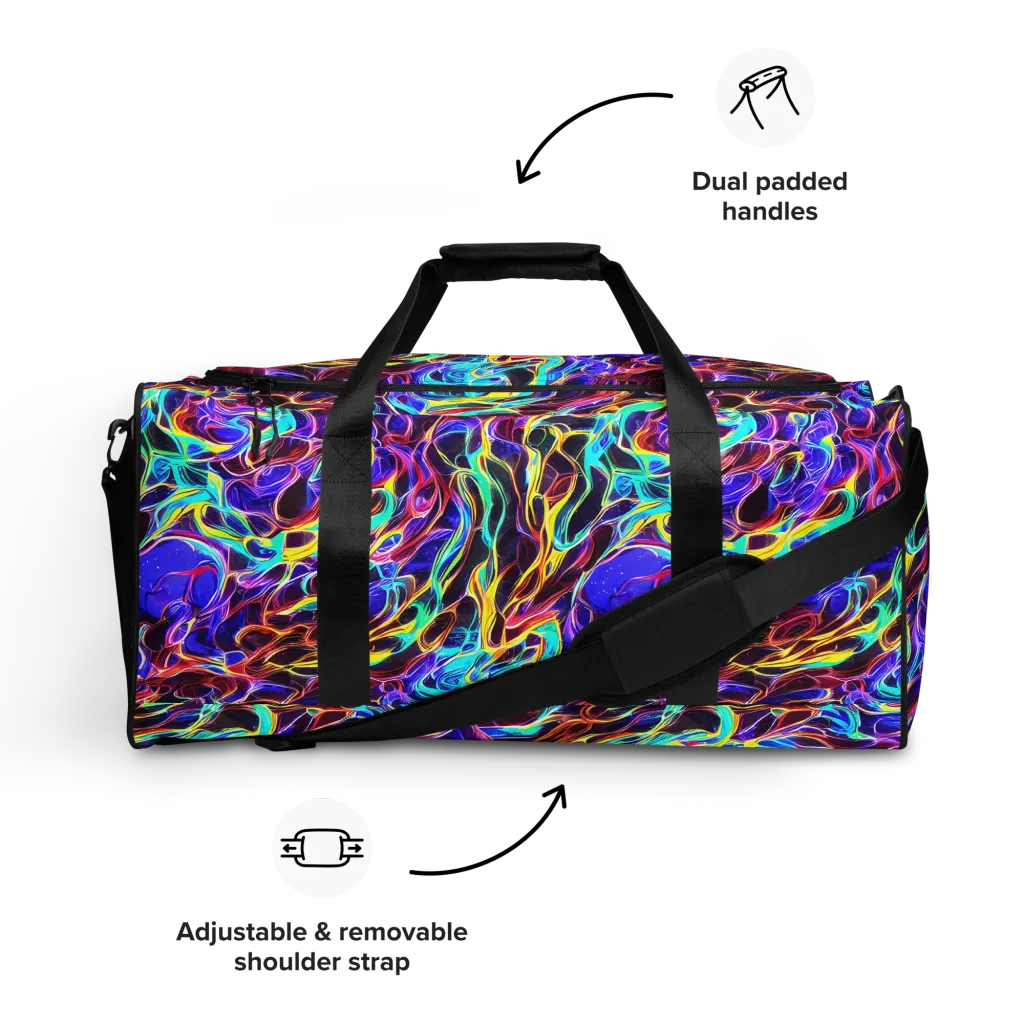 Lucid Inferno on Duffle Bag — Front