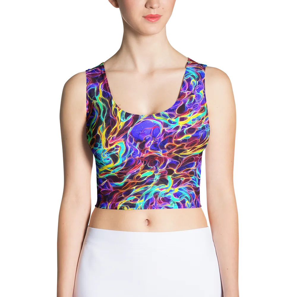 Lucid Inferno on Crop Top — Front