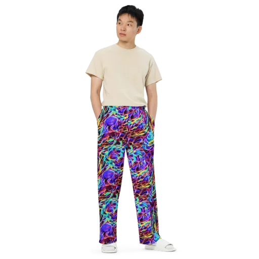 Lucid Inferno on a Wide-Leg Pants
