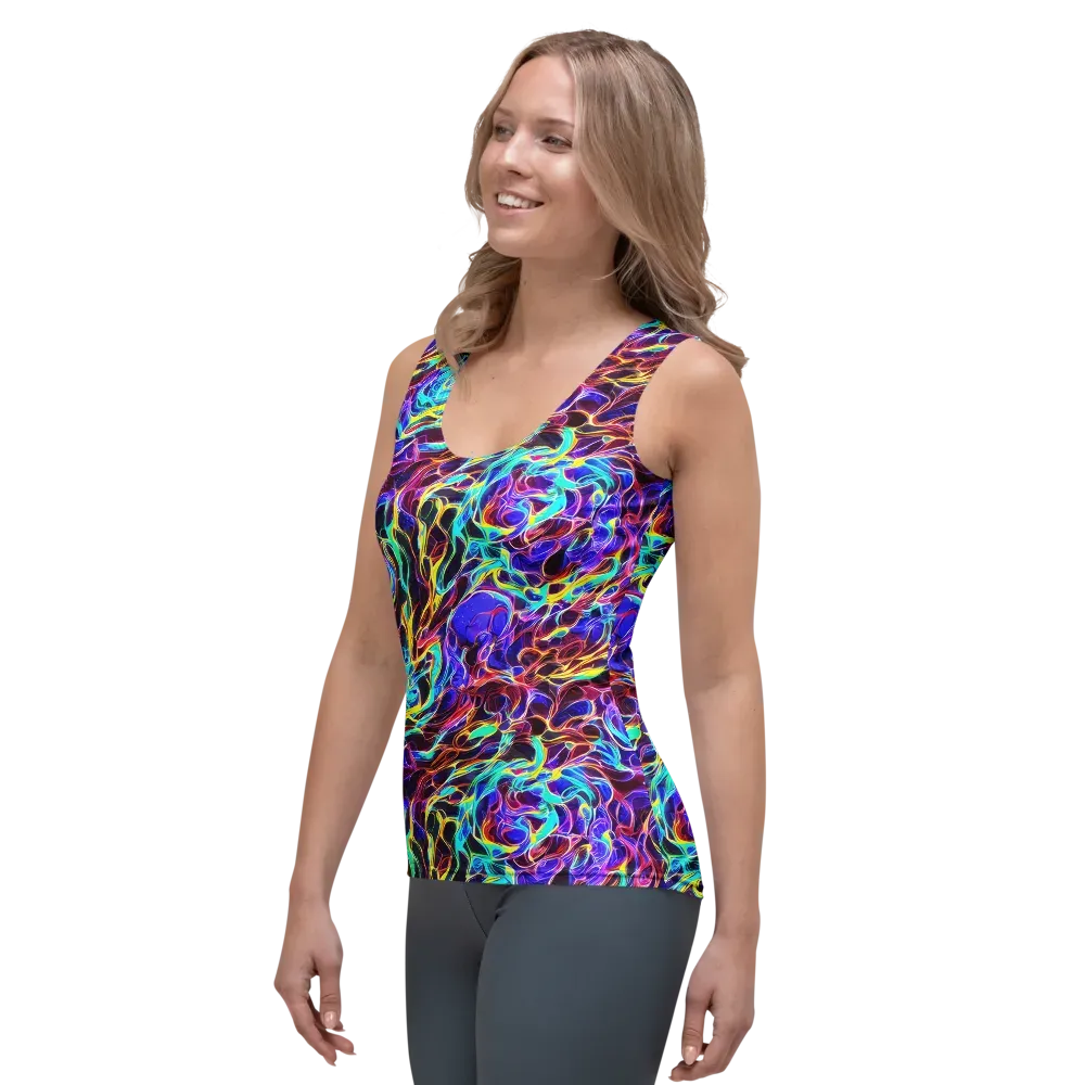 Lucid Inferno on Women's Tank Top — Left Front
