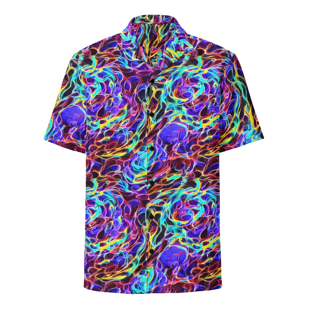 Lucid Inferno on Button Shirt — Front