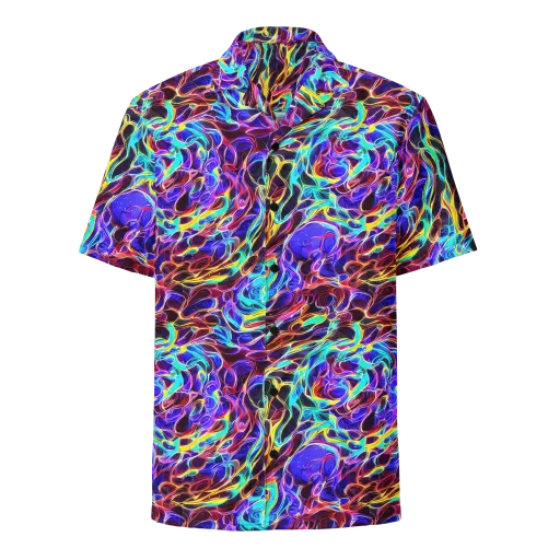 Lucid Inferno on a Button Shirt