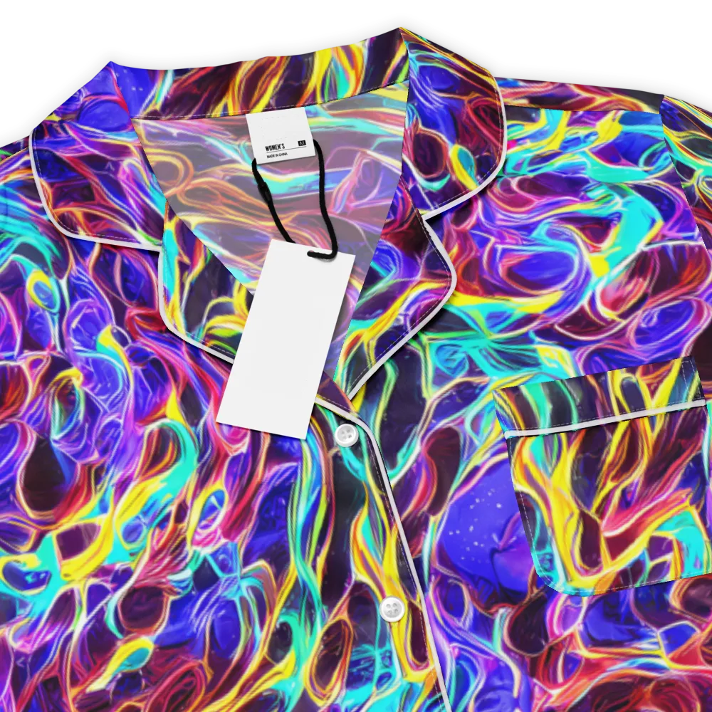 Lucid Inferno on Women's Short Sleeve Pajama Top — Product details