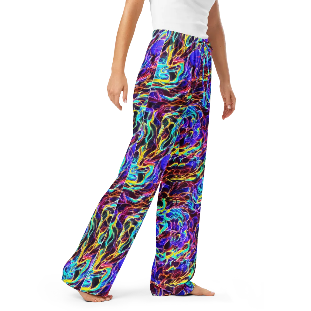Lucid Inferno on Women's Pajama Pants — Right Front