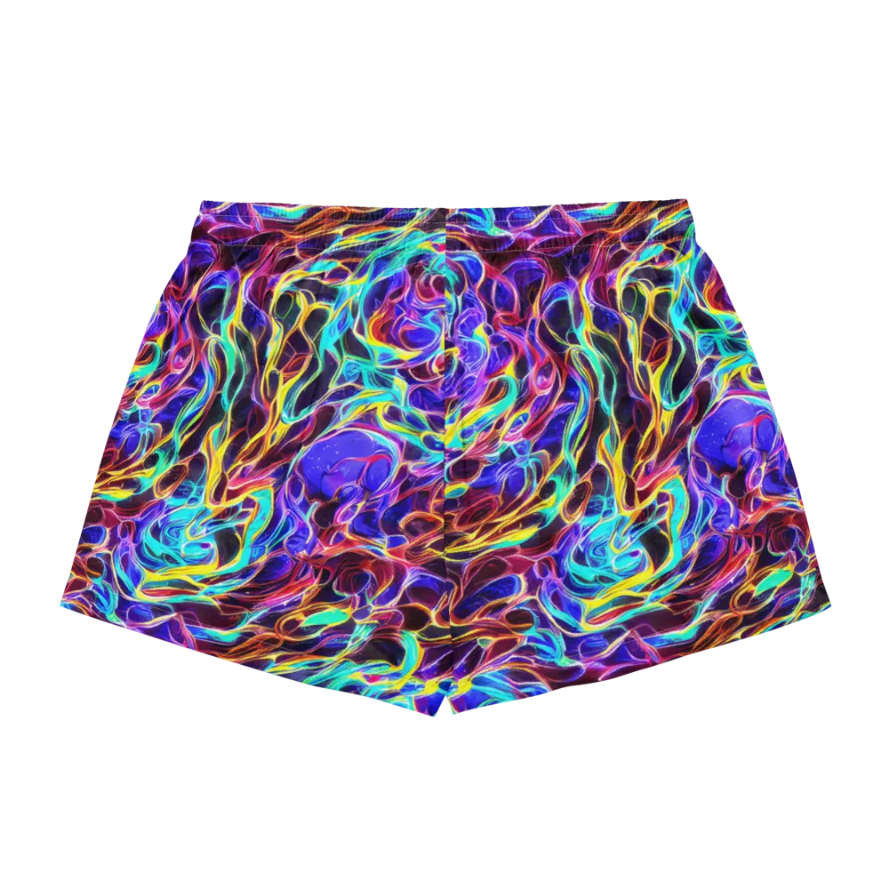 Lucid Inferno on Women's Pajama Shorts — Back