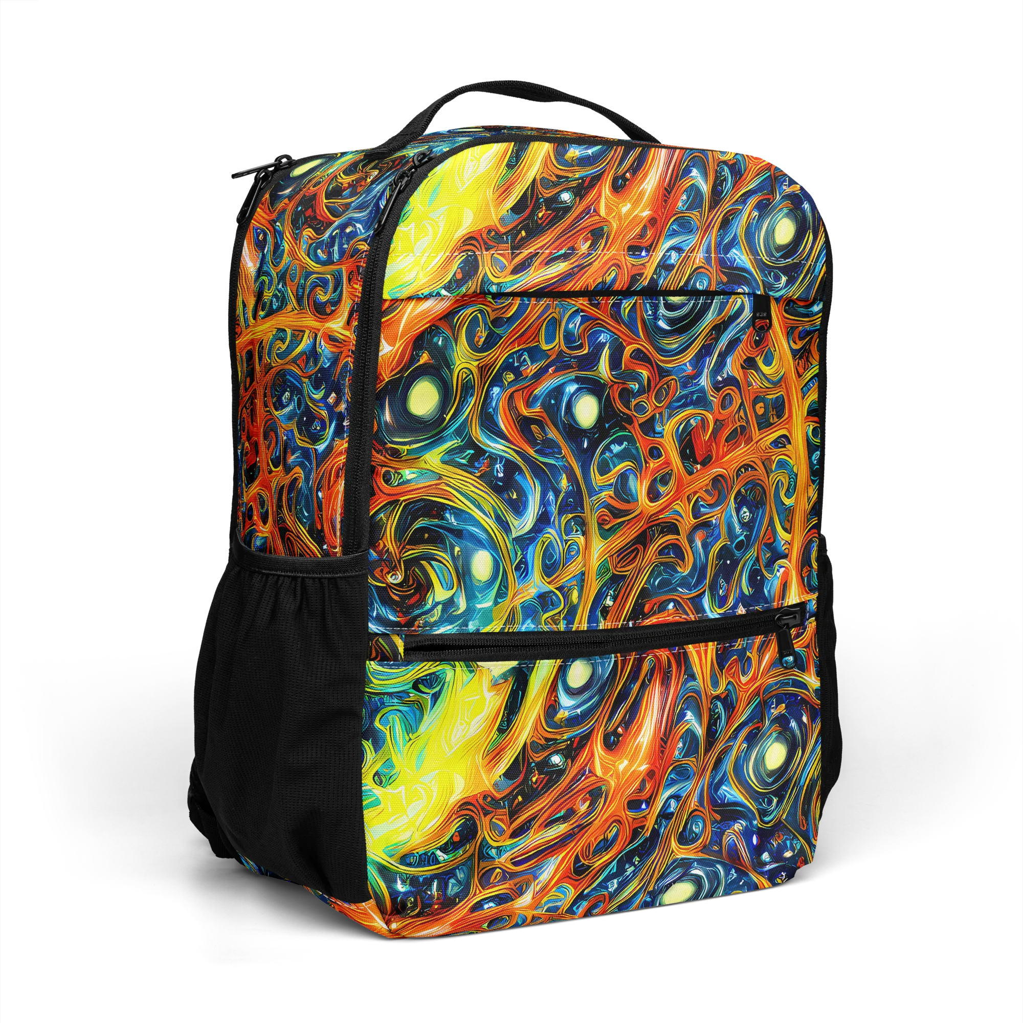 Blue Flame Field on Utility Backpack — Right Front