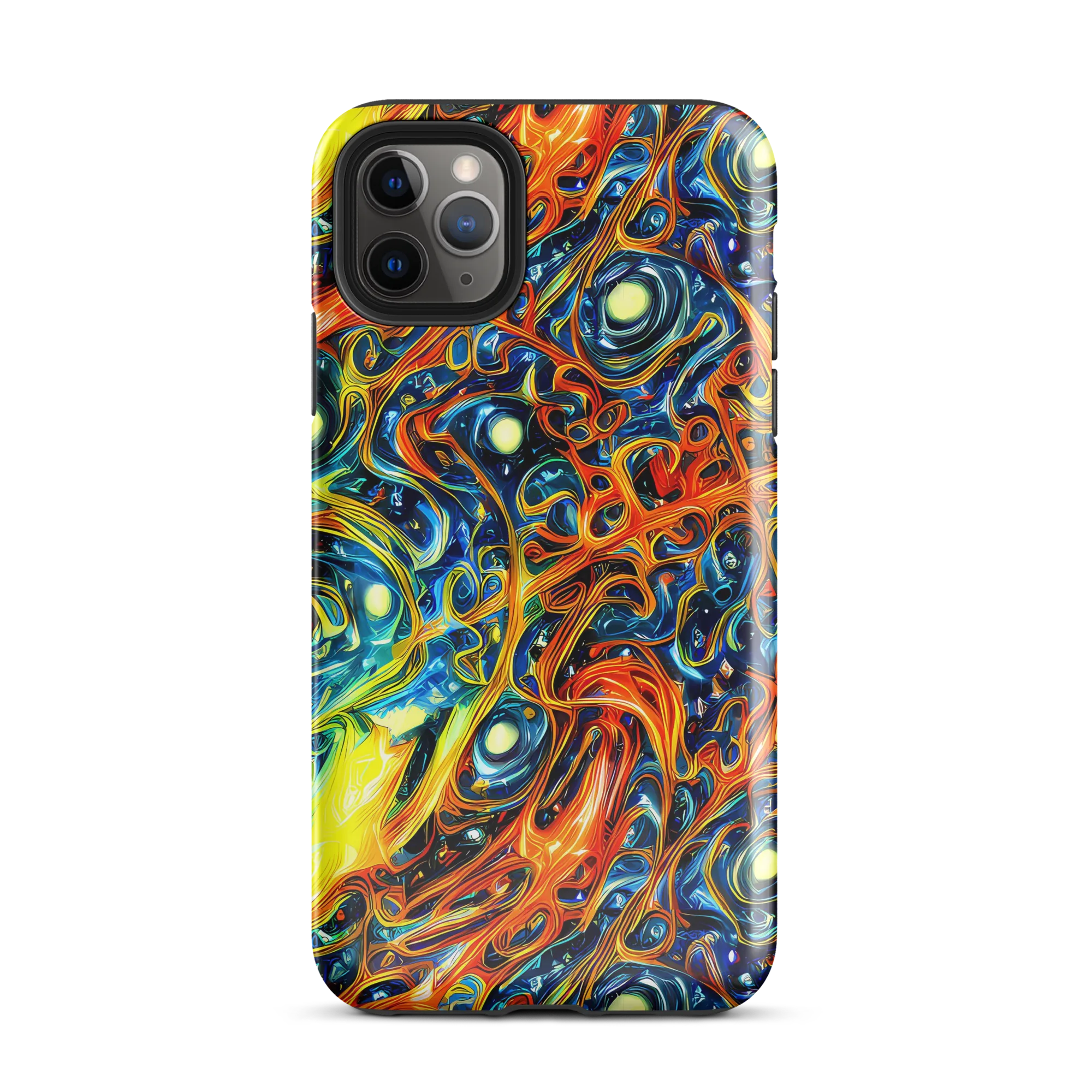 Blue Flame Field on Tough Case for iPhone® — Front
