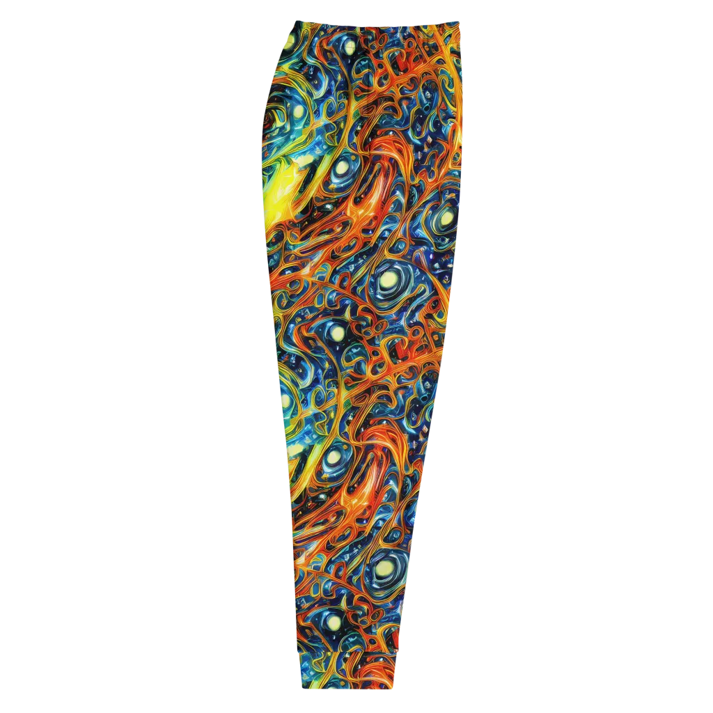 Blue Flame Field on Men's Joggers — Right
