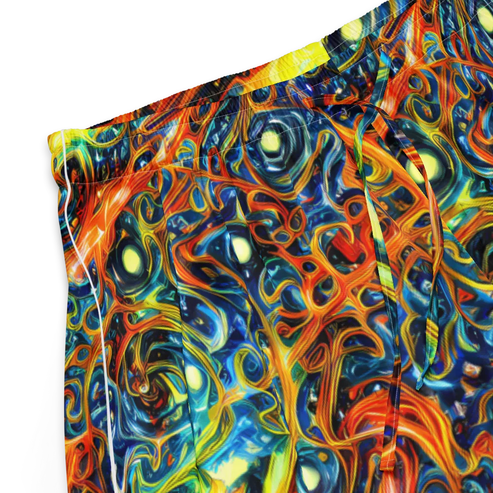 Blue Flame Field on Women's Pajama Shorts — Product details