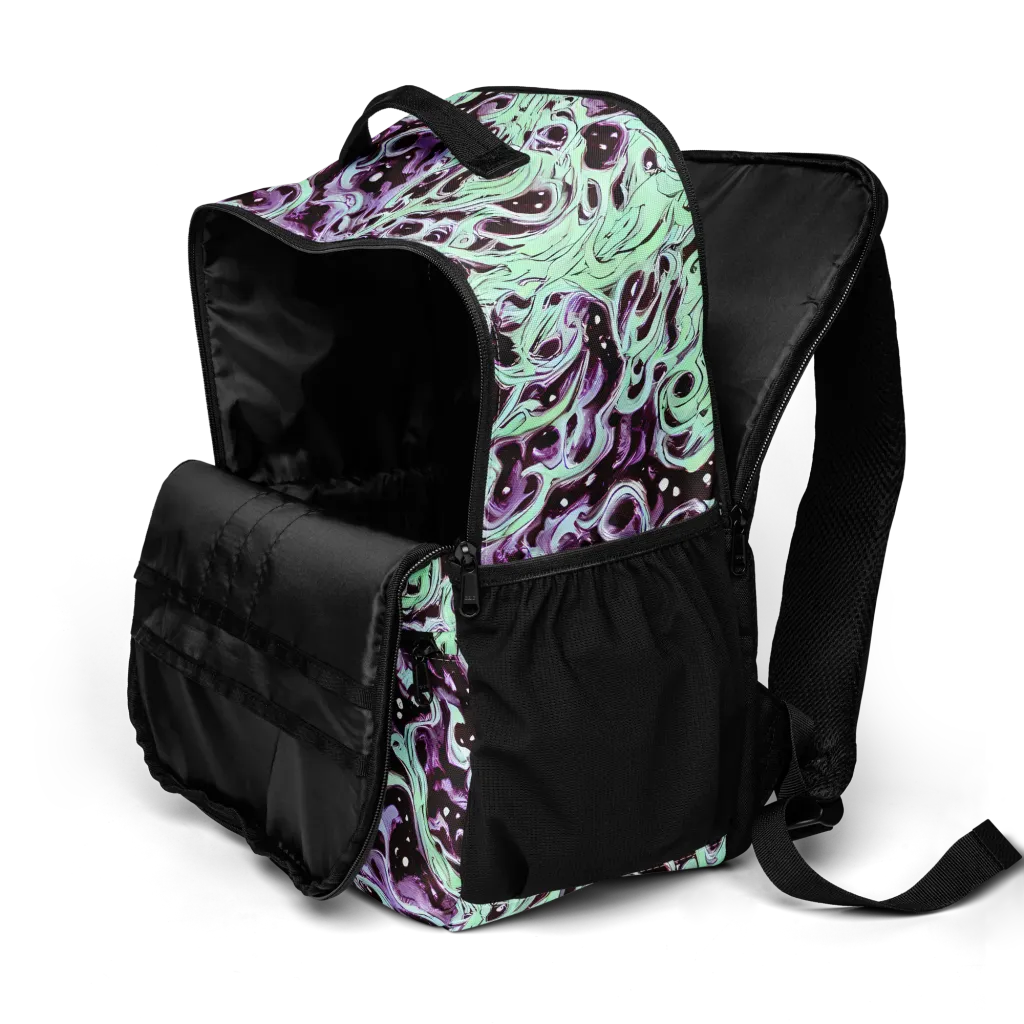 Lavender Lava on Utility Backpack — Product details 2