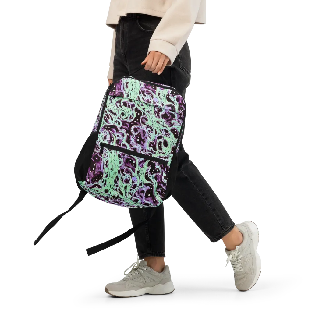 Lavender Lava on Utility Backpack — Front