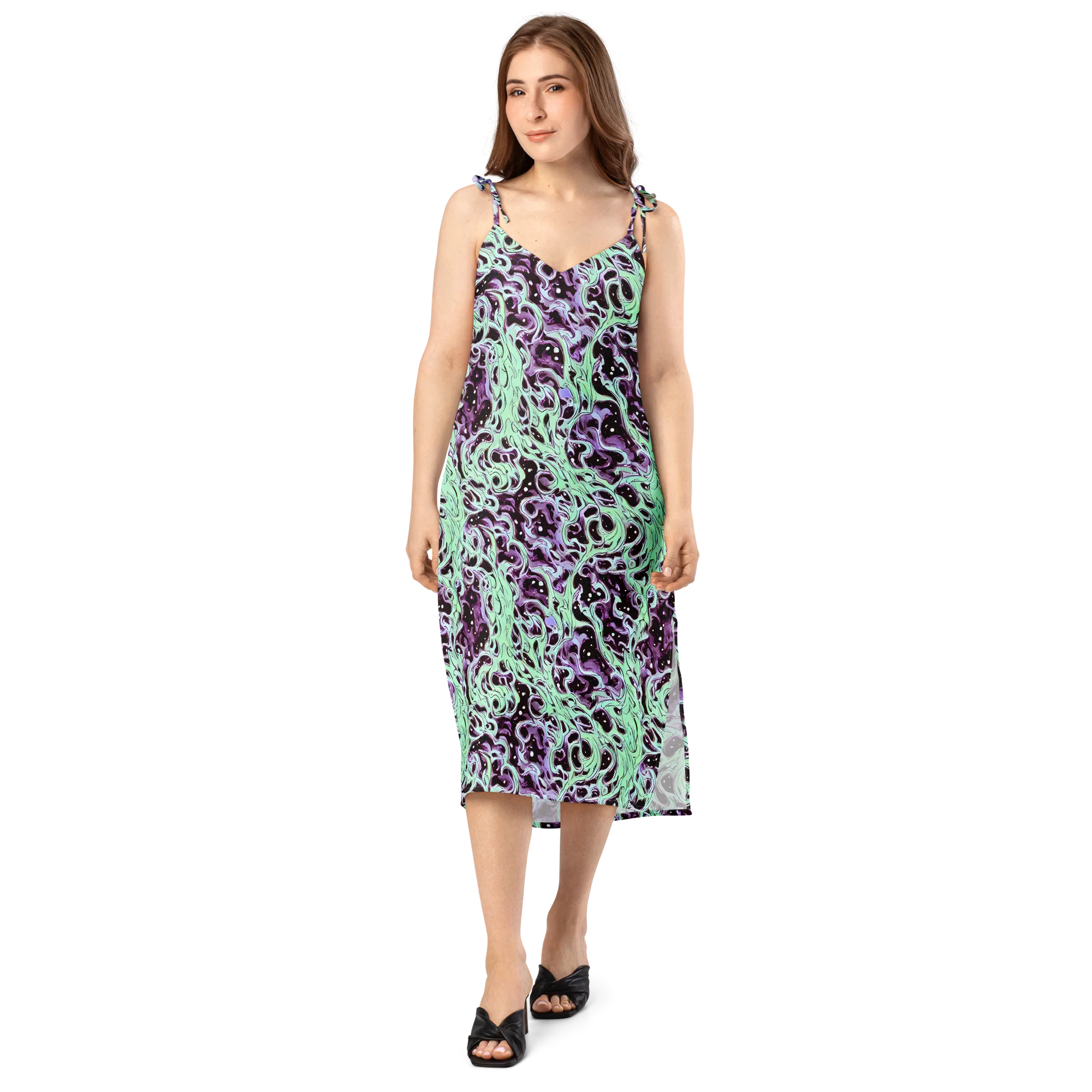 Lavender Lava on Slip Dress — Front