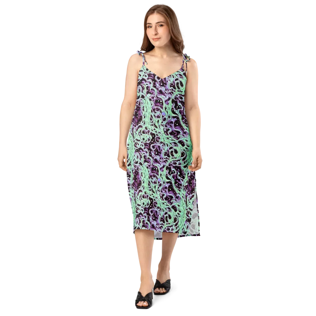 Lavender Lava on Slip Dress — Front