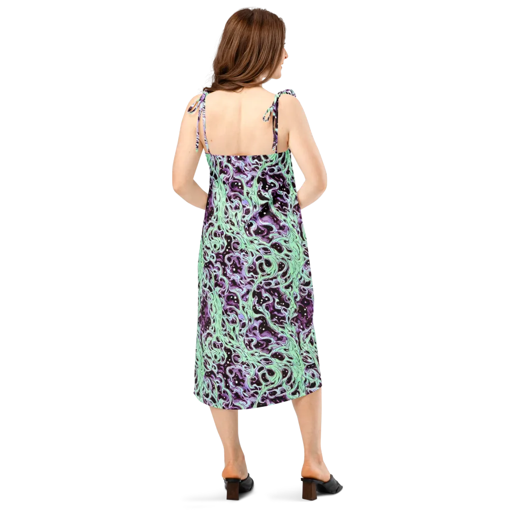 Lavender Lava on Slip Dress — Back