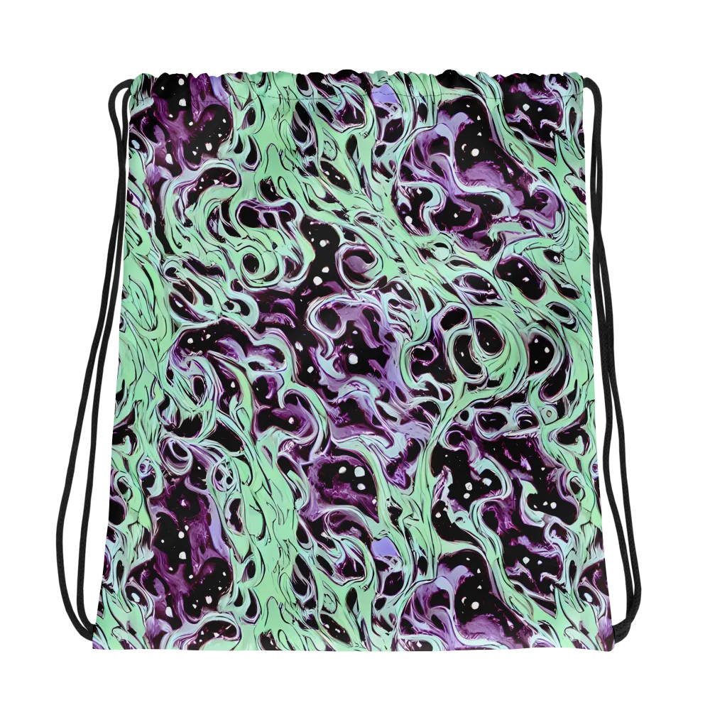 Lavender Lava on Drawstring Bag — Photo
