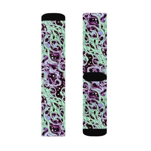 Lavender Lava on a Socks
