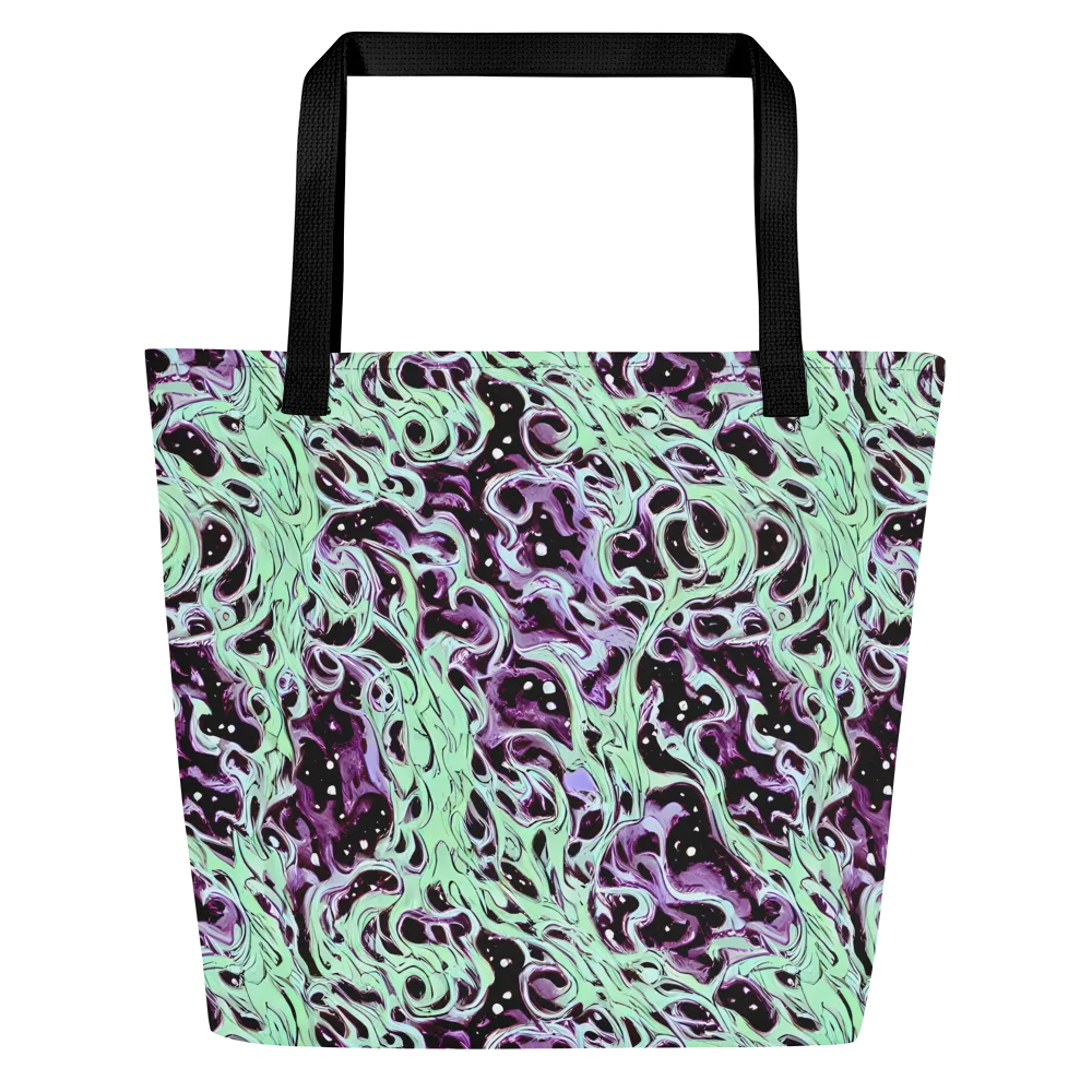 Lavender Lava on Large Tote Bag W/ Pocket — Front