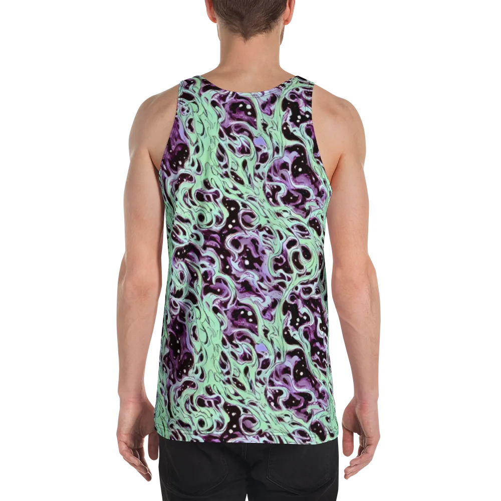 Lavender Lava on Men's Tank Top — Back