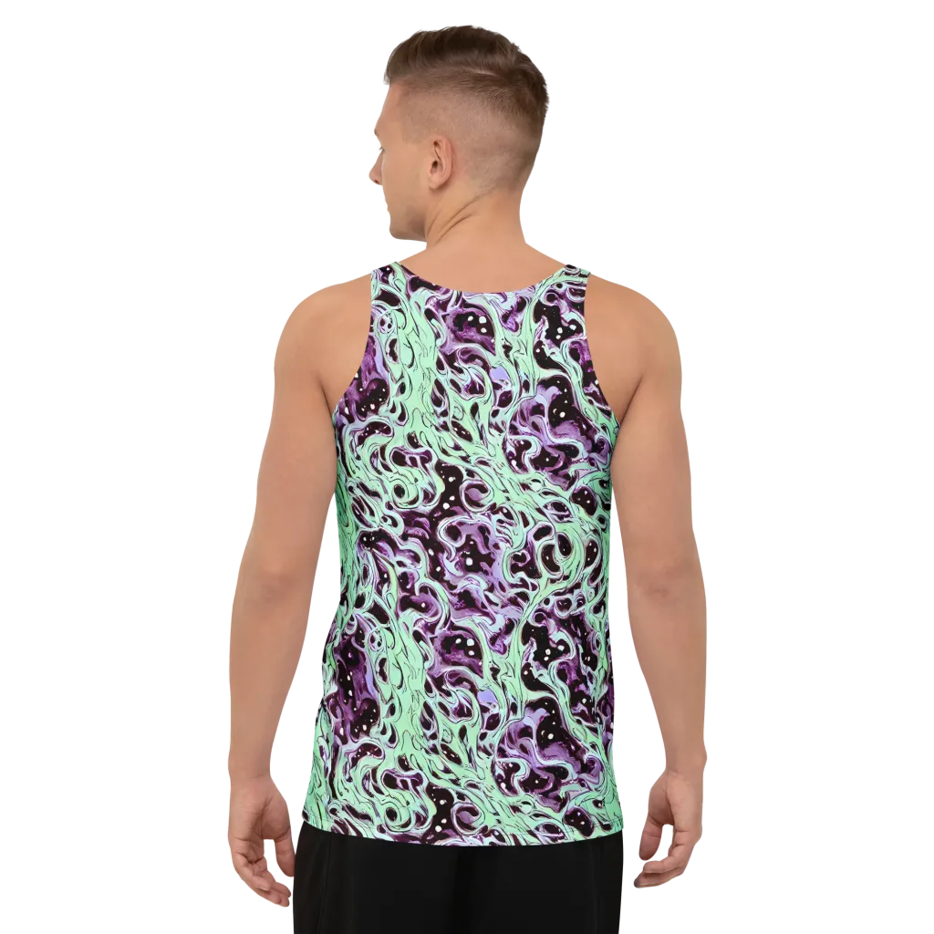 Lavender Lava on Men's Tank Top — Back