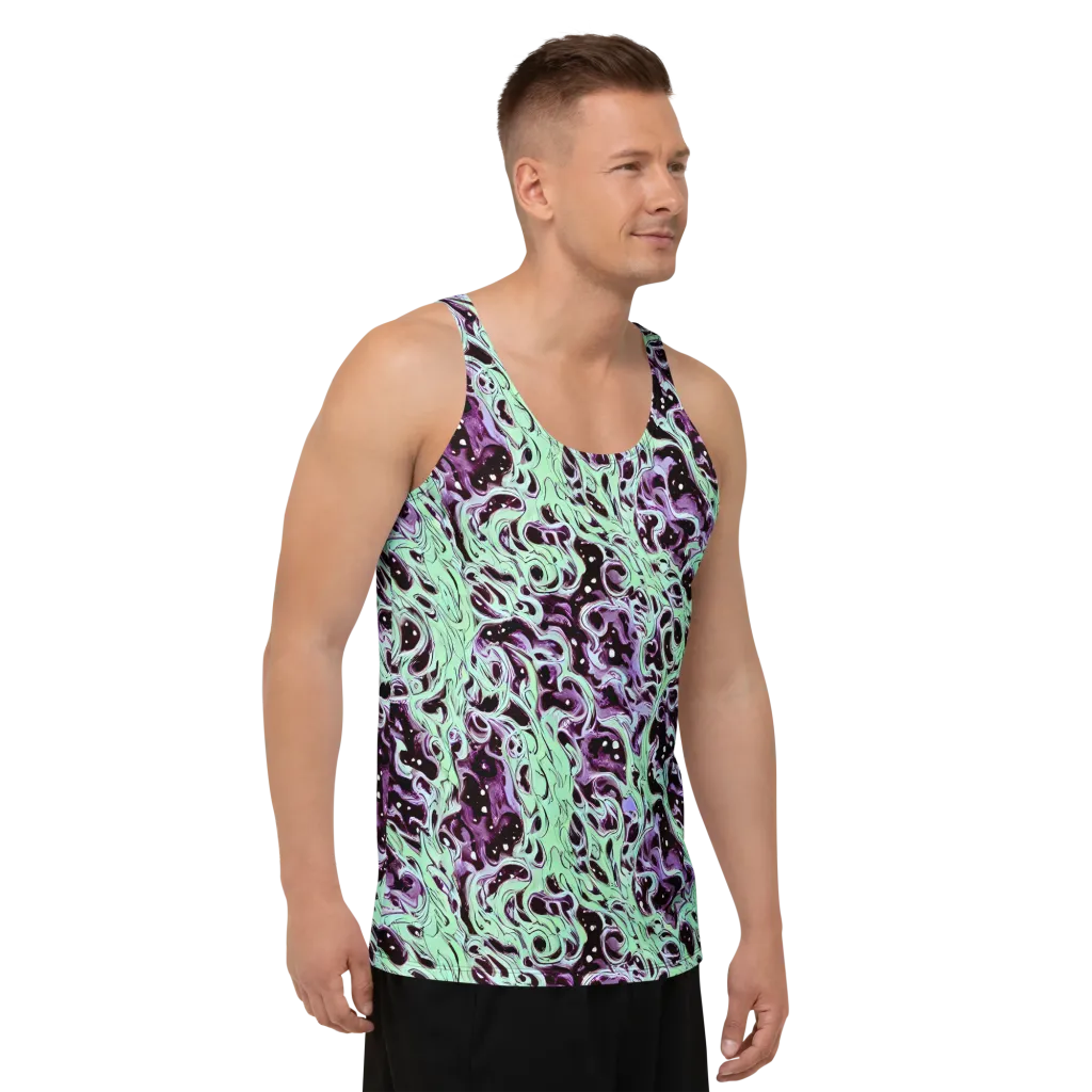 Lavender Lava on Men's Tank Top — Right Front
