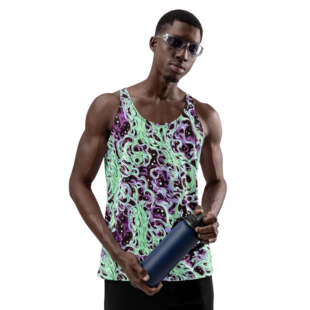 Lavender Lava on Men's Tank Top — Front