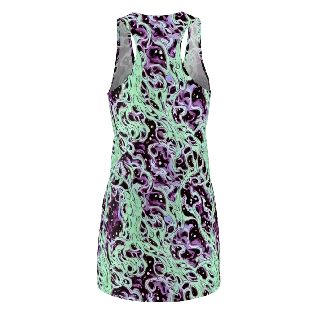 Lavender Lava on Racerback Dress — Back