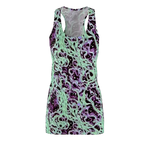 Lavender Lava on a Racerback Dress
