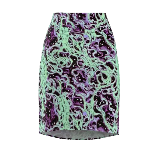 Lavender Lava on a Pencil Skirt