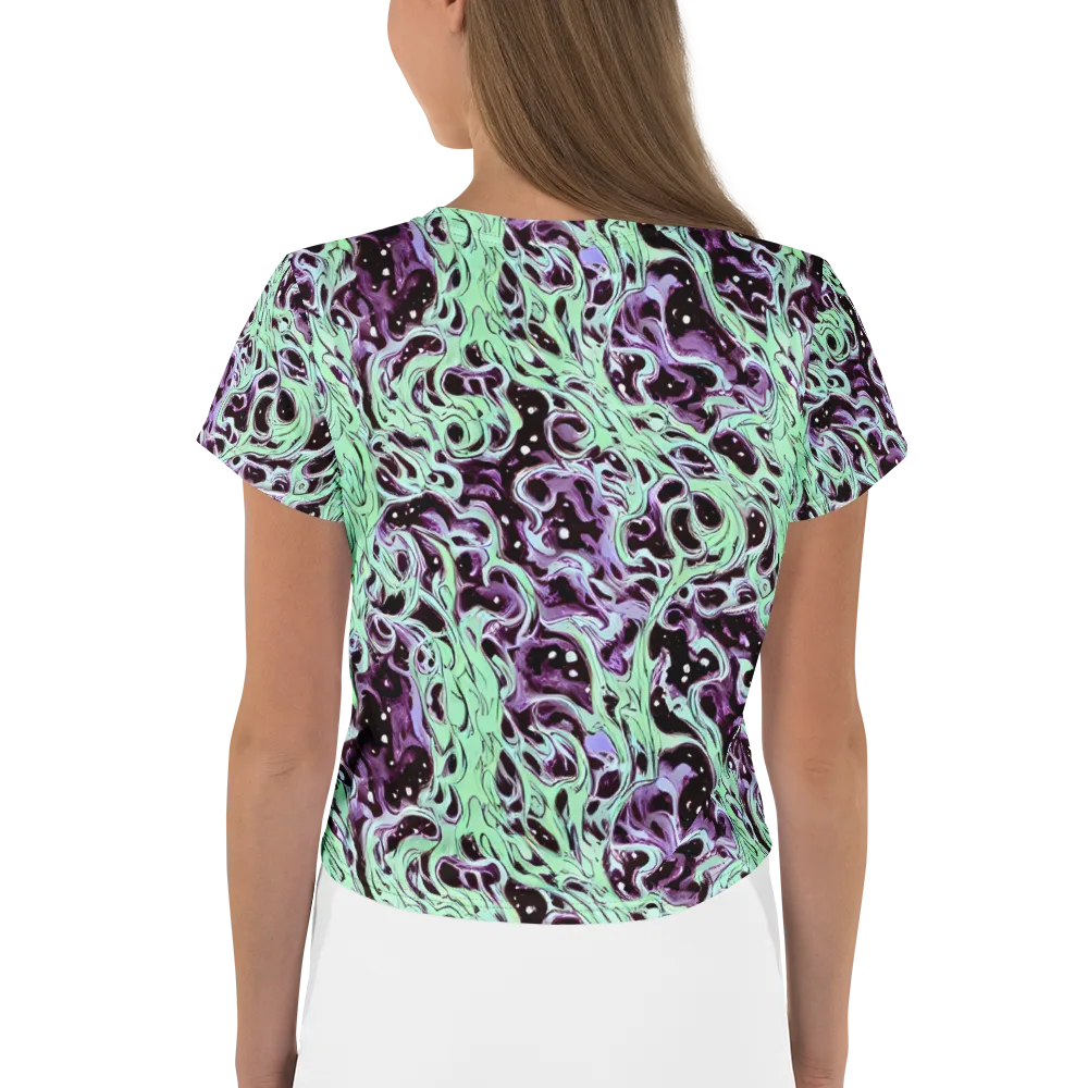 Lavender Lava on Crop Tee — Back