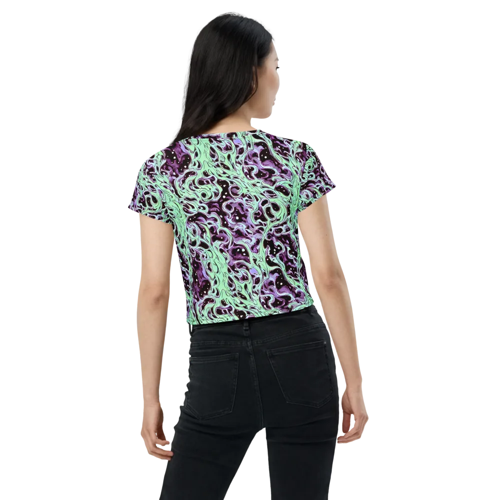 Lavender Lava on Crop Tee — Back