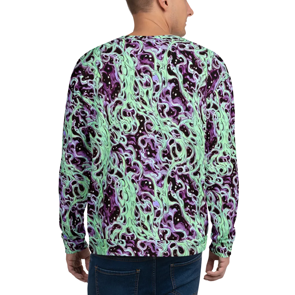 Lavender Lava on Sweatshirt — Back