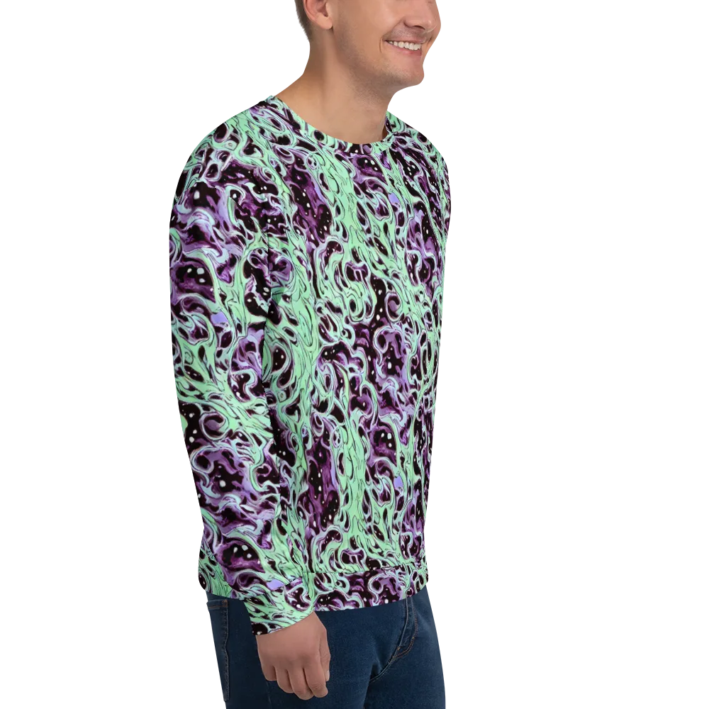 Lavender Lava on Sweatshirt — Right Front