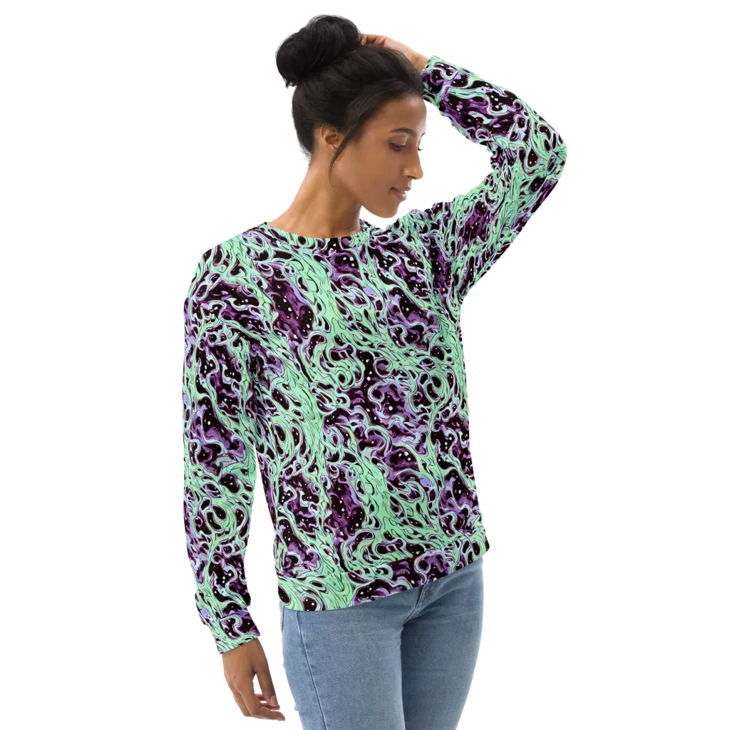 Lavender Lava on Sweatshirt — Right Front