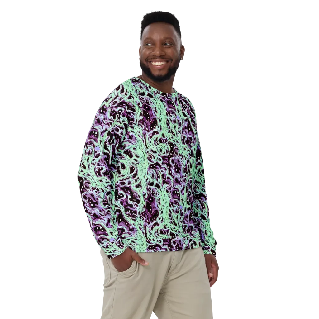 Lavender Lava on Sweatshirt — Front