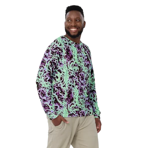 Lavender Lava on a Sweatshirt