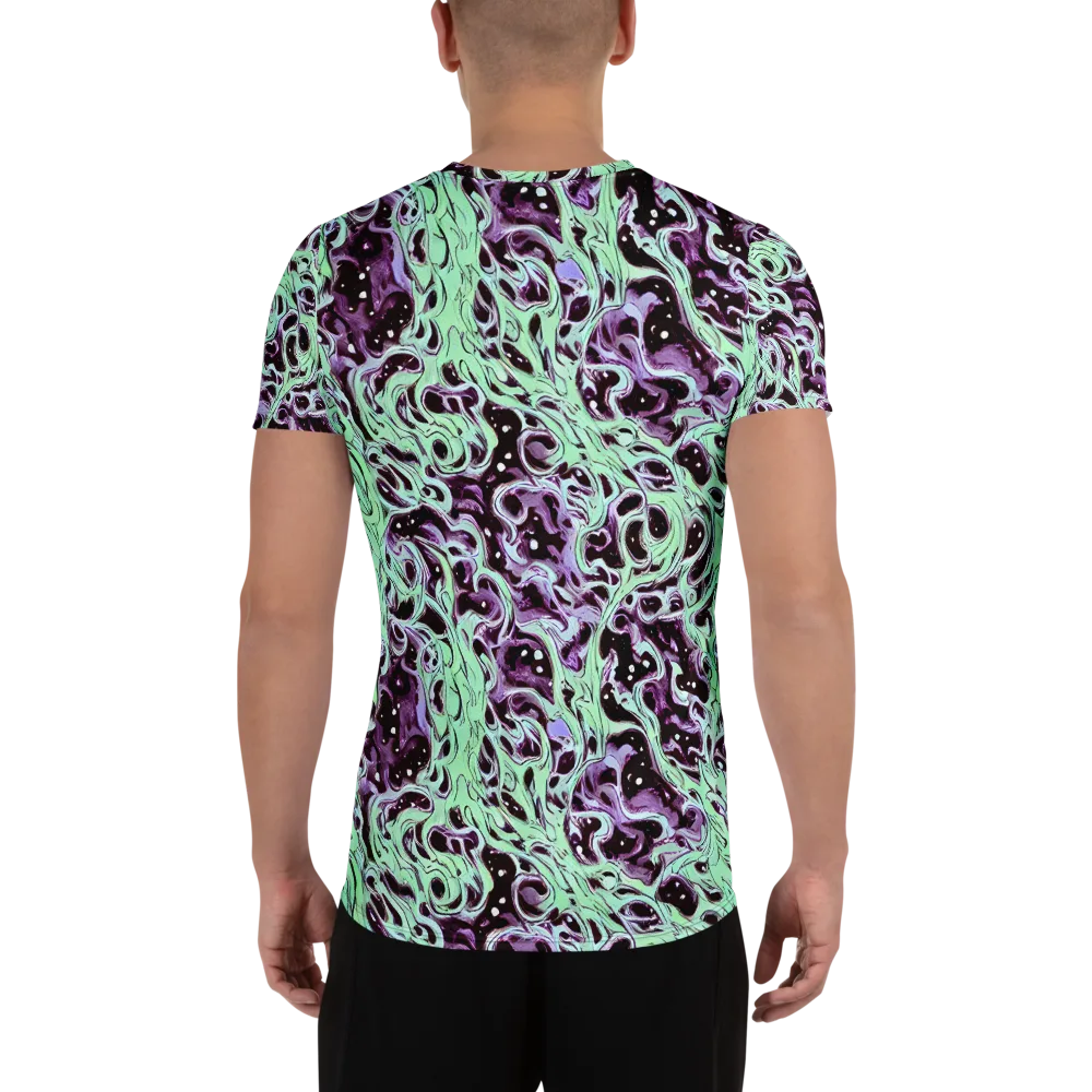 Lavender Lava on Men's Athletic T-Shirt — Back
