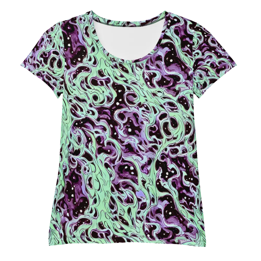 Lavender Lava on Women's Athletic T-Shirt — Front