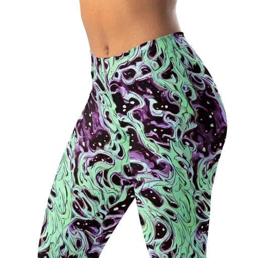 Lavender Lava on a Leggings
