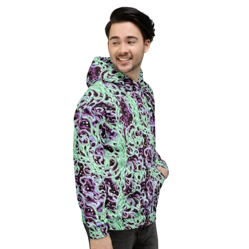 Lavender Lava on a Hoodie