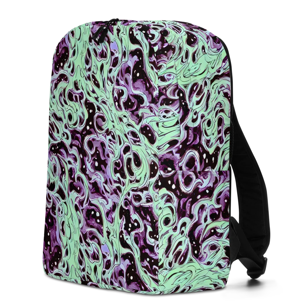 Lavender Lava on Minimalist Backpack — Left