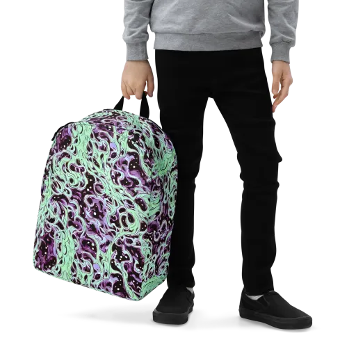 Lavender Lava on a Minimalist Backpack