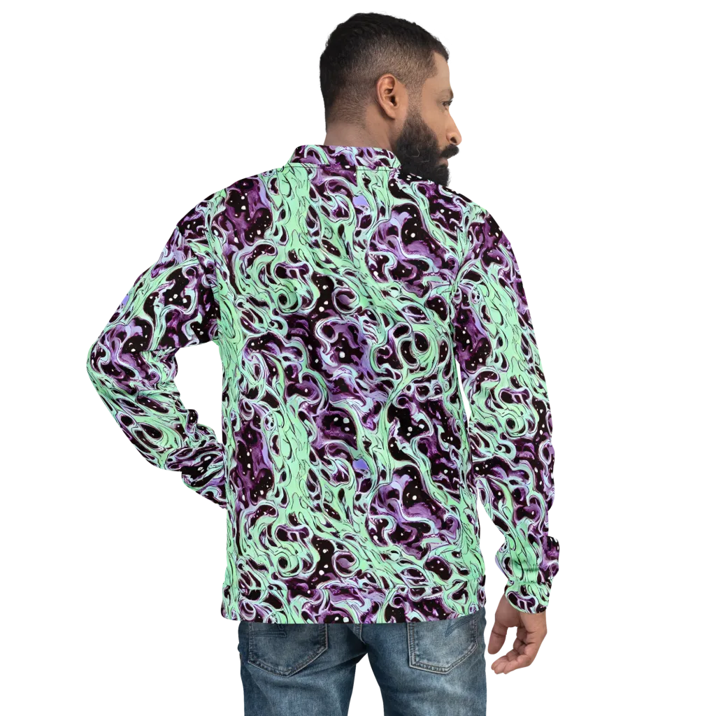 Lavender Lava on Bomber Jacket — Back
